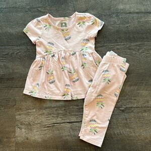 babyGAP 18-24 Month Two-Piece Pink Pineapple Print Matching Outfit Set
